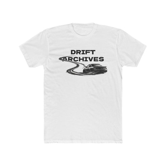 Drift Archives Tee — "Leave the Straight Road" Slogan T-shirt