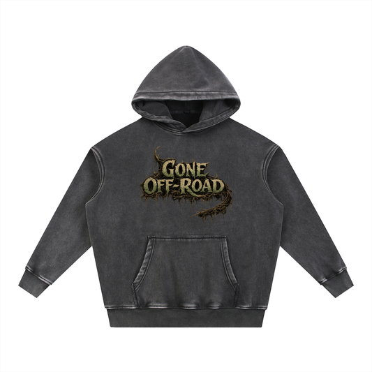 Snow Wash Fleece Oversize Hoodie